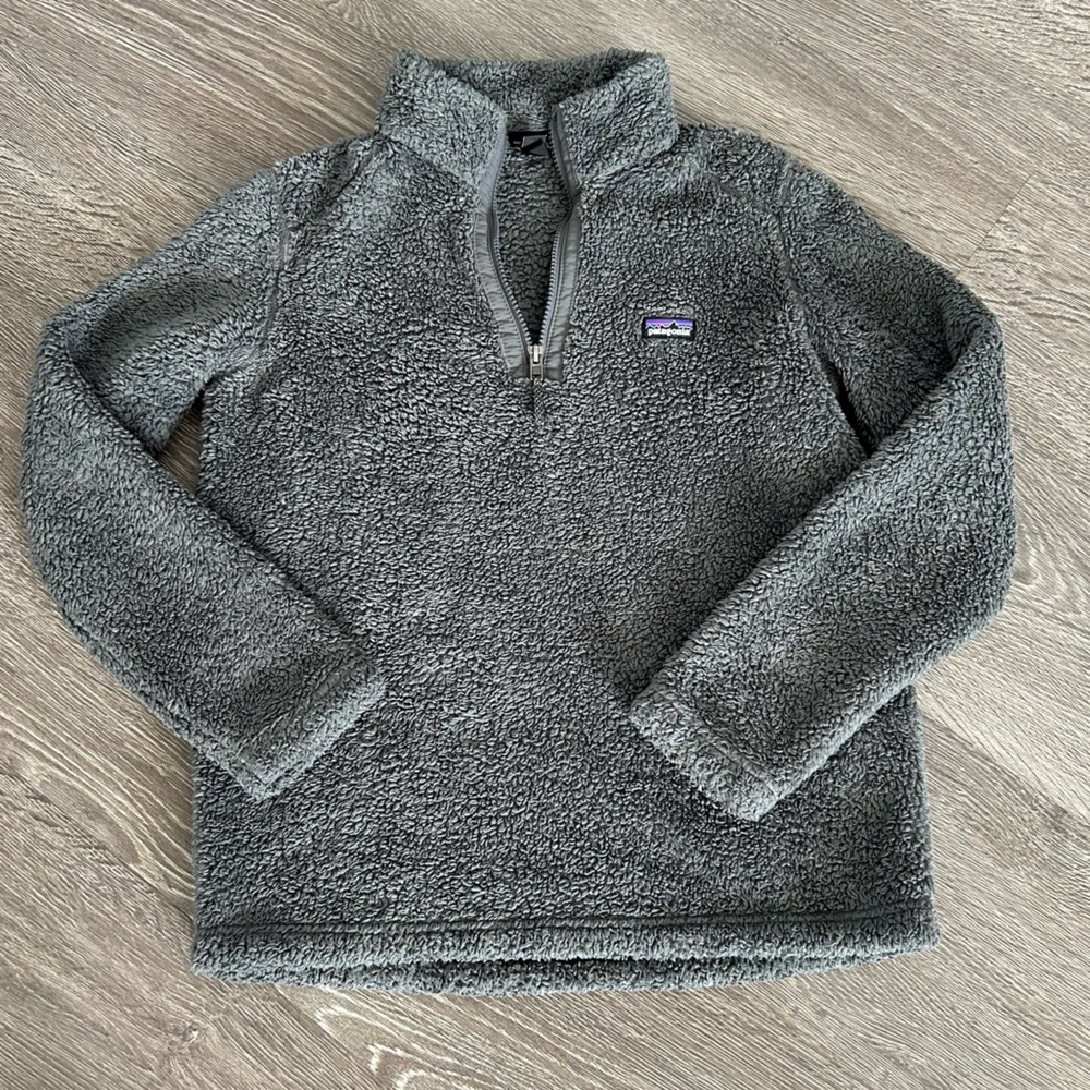 PATAGONIA KIDS LOS GATOS 1/4 ZIP FLEECE SWEATER